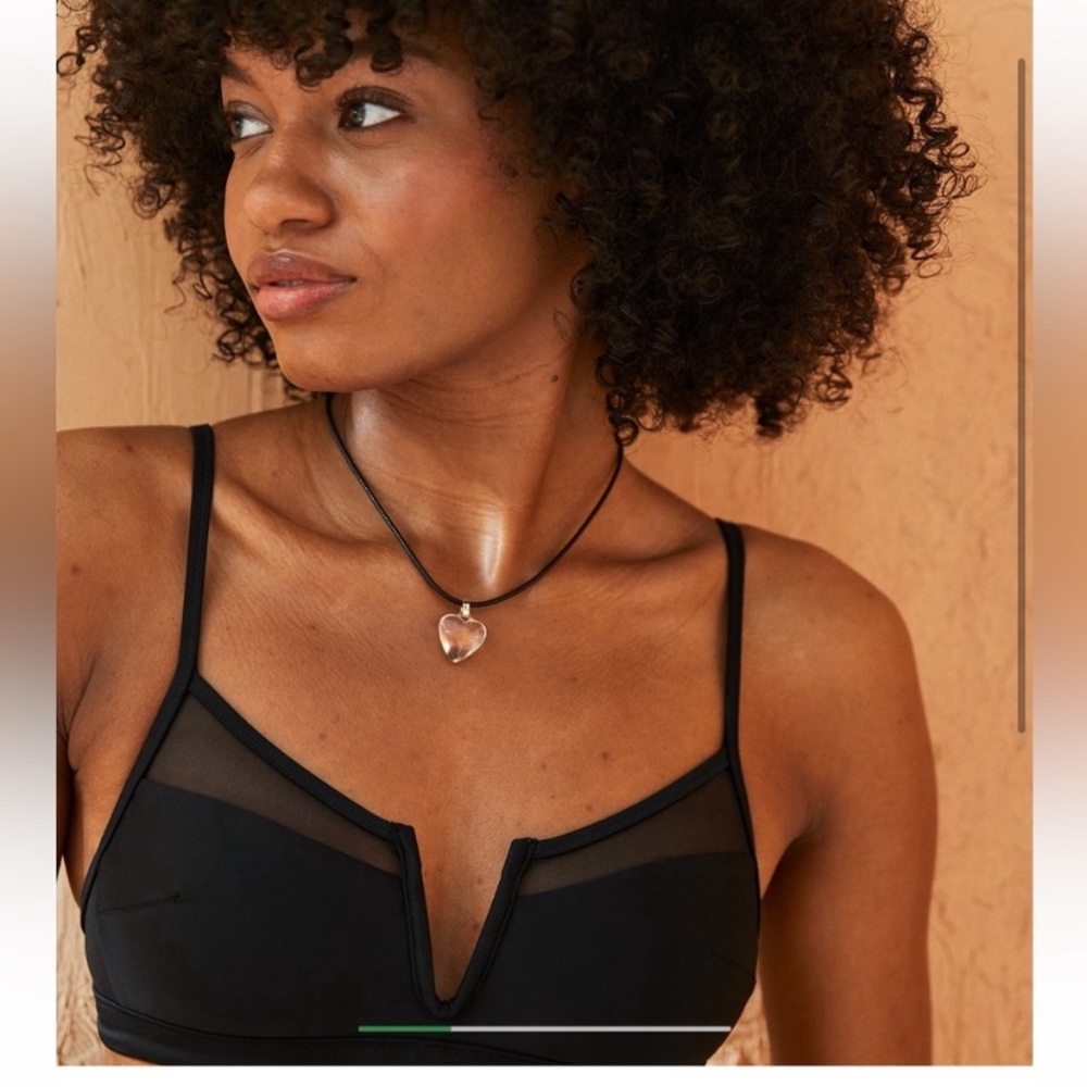 Aerie scoop mesh bikini top size M